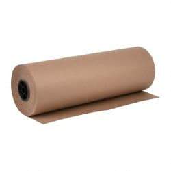 Made in USA - 720' Long x 24" Wide Roll of Recycled Kraft Paper - 8-1/2" OD, 50 Lb Paper Weight, 26 Lb per Roll - A1 Tooling