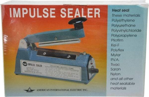 Value Collection - 4" Max Seal, 4 mil Thick, Table Top Thermal Impulse Sealer - 160 Watts - A1 Tooling