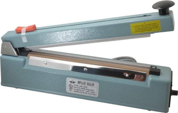 Value Collection - 12" Max Seal, 6 mil Thick, Table Top Thermal Impulse Sealer with Cutter - 380 Watts - A1 Tooling