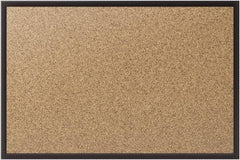 Quartet - 36" Wide x 24" High Open Cork Bulletin Board - Natural (Color) - A1 Tooling