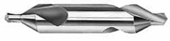 Combo Drill & Countersink: #6, 1/2″ Body Dia, 118 ™, High Speed Steel Bright (Polished) Finish, 7/32″ Point Dia, 7/32″ Point Length, 3″ OAL, Right Hand Cut, Series 115