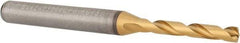 Kennametal - 3.5mm 140° Solid Carbide Jobber Drill - Multilayer TiAlN Finish, Right Hand Cut, Spiral Flute, Straight Shank, 66mm OAL, Standard Point - A1 Tooling