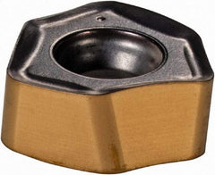 Iscar - H600 WXCU05T312 HP Grade IC830 Carbide Milling Insert - TiAlN/TiN Finish, 0.165" Thick, 0.328" Inscribed Circle, 1.19mm Corner Radius - A1 Tooling