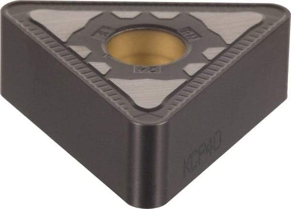 Kennametal - TNMG543 RN Grade KCP10 Carbide Turning Insert - TiCN/Al2O3 Finish, 60° Triangle, 5/8" Inscr Circle, 1/4" Thick, 3/64" Corner Radius - A1 Tooling