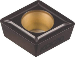 Kennametal - CPMT32.51 LF Grade KCK20 Carbide Turning Insert - TiCN/Al2O3 Finish, 80° Diamond, 3/8" Inscr Circle, 5/32" Thick, 1/64" Corner Radius - A1 Tooling