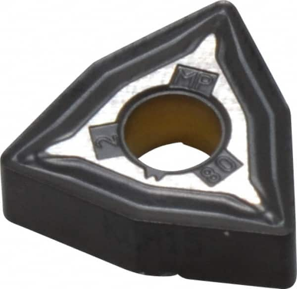 Kennametal - WNMG432 MP Grade KCM15 Carbide Turning Insert - TiCN/Al2O3 Finish, 80° Trigon, 1/2" Inscr Circle, 3/16" Thick, 1/32" Corner Radius - A1 Tooling