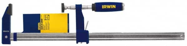 Irwin - 30" Capacity, 3-1/8" Throat Depth Bar Clamp - 1,000 Lb Clamping Pressure, 30" OAL - A1 Tooling