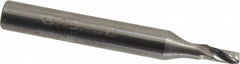 Onsrud - 1/8" Cutting Diam x 1/4" Length of Cut, 1 Flute, Upcut Spiral Router Bit - Uncoated, Right Hand Cut, Solid Carbide, 2" OAL x 1/4" Shank Diam, Single Edge - A1 Tooling