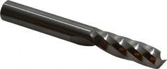 Onsrud - 3/8" Cutting Diam x 1-1/8" Length of Cut, 1 Flute, Upcut Spiral Router Bit - Uncoated, Right Hand Cut, Solid Carbide, 3" OAL x 3/8" Shank Diam, Single Edge - A1 Tooling