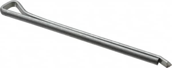 Made in USA - 3/16" Diam x 3" Long Hammerlock Cotter Pin - Grade 2, Zinc-Plated, Steel - A1 Tooling