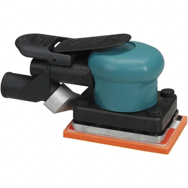 Dynabrade - 10,000 OPM, 13 CFM Air Consumption, Palm Air Orbital Sander - Rectangular Pad, 1/4 NPT Inlet - A1 Tooling