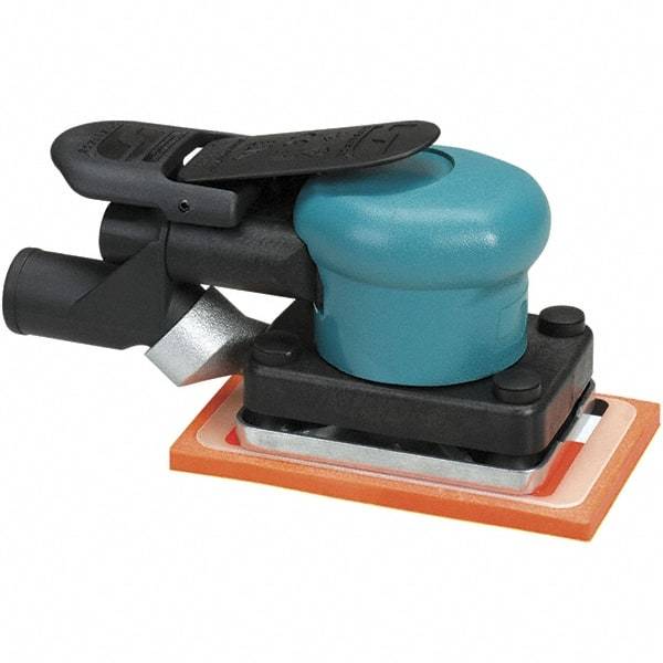 Dynabrade - 10,000 OPM, 13 CFM Air Consumption, Palm Air Orbital Sander - Rectangular Pad, 1/4 NPT Inlet - A1 Tooling