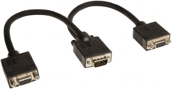 Tripp-Lite - 1' Long, HD15/HD15 Computer Cable - Black, Male, Female x Female - A1 Tooling