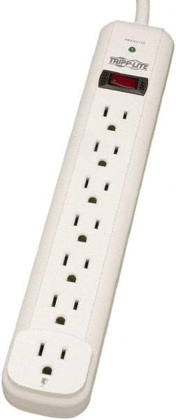 Tripp-Lite - 7 Outlets, 120 VAC15 Amps, 25' Cord, Power Outlet Strip - Floor, Keyhole Mount, 5-15 NEMA Configuration, 11.69" Strip - A1 Tooling