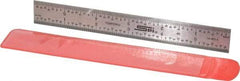 SPI - 6" Long, 1/64, 1/32, 1/16, 1/8" Graduation, Rigid Steel Rule - 4R Graduation Style, 3/4" Wide, Silver - A1 Tooling