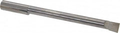 Accupro - 0.49" Min Bore Diam, 4-1/2" Max Bore Depth, 1/2 Shank Diam, Boring Bar - Left Hand Cut, Solid Carbide, Bright Finish - Exact Industrial Supply