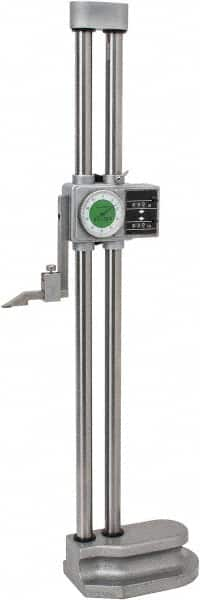 Value Collection - 20" Dial Height Gage - 0.001" Graduation, Accurate to 0.002", Dial and Counter Display - A1 Tooling