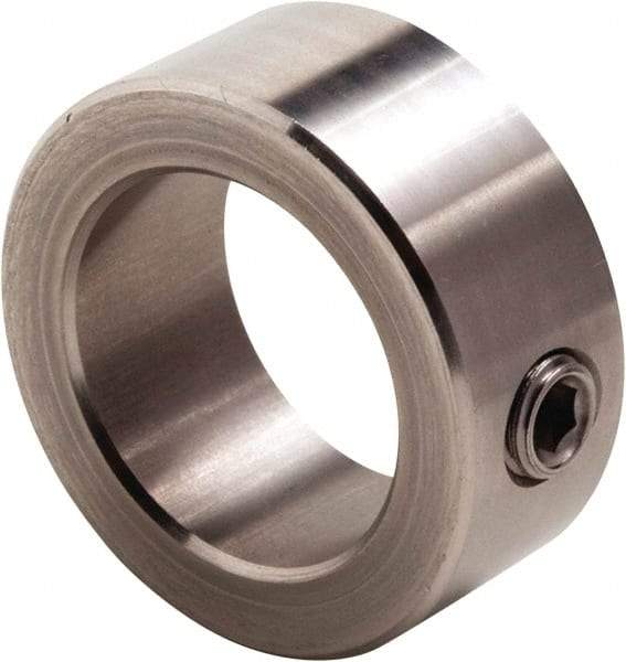 Climax Metal Products - 1/16" Bore, Stainless Steel, Set Screw Shaft Collar - 1/4" Outside Diam, 3/16" Wide - A1 Tooling