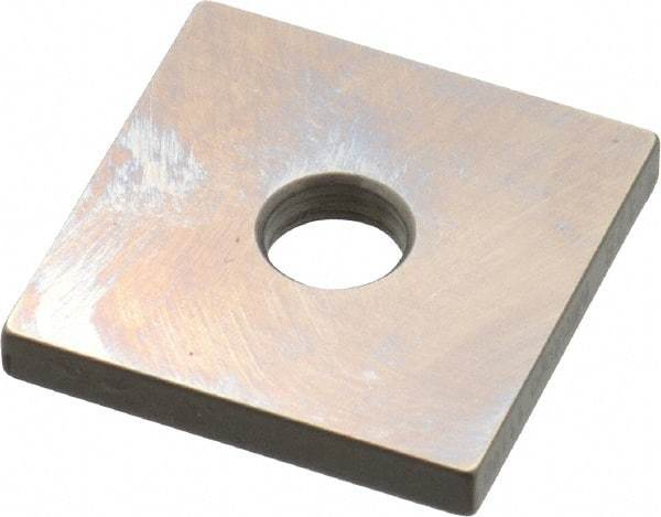 Mitutoyo - 0.128" Square Steel Gage Block - Accuracy Grade 0, Includes Certificate of Inspection - A1 Tooling