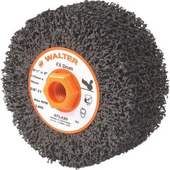 WALTER Surface Technologies - 4-1/2" Diam, Aluminum Oxide Unmounted Flap Wheels - 5/8" Hole, 2" Wide, Nonwoven, Coarse Grade, 3,800 Max RPM - A1 Tooling