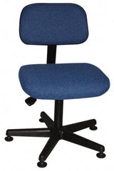 Bevco - Pneumatic Height Adjustable Chair - Cloth Seat, Navy Blue - A1 Tooling