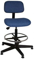 Bevco - Pneumatic Height Adjustable Chair - Cloth Seat, Navy Blue - A1 Tooling