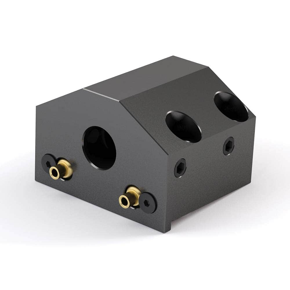 Global CNC Industries - Turret & VDI Tool Holders; Type: Haas ID Block ; Clamping System: 80mm X 45mm ; Tool Axis: ID ; Through Coolant: No ; Additional Information: 4 Mounting Holes - Exact Industrial Supply