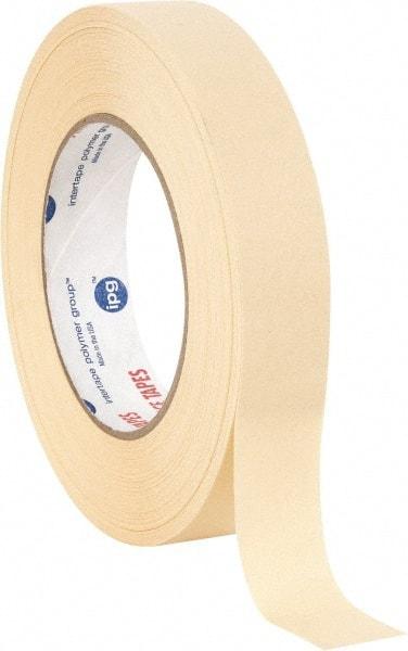 Intertape - 1" Wide x 60 Yd Long White Paper Masking Tape - Series PG21, 7.3 mil Thick, 26 In/Lb Tensile Strength - A1 Tooling