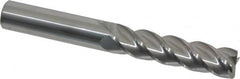 Accupro - 1/2", 4 Flute, Single End, Solid Carbide, 0.02" Corner Radius End Mill - 4" OAL, 40° Helix, Right Hand Flute, 2" LOC, Right Hand Cut - A1 Tooling