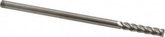 Accupro - 3/16", 4 Flute, Single End, Solid Carbide, 0.02" Corner Radius End Mill - 4" OAL, 40° Helix, Right Hand Flute, 1" LOC, Right Hand Cut - A1 Tooling