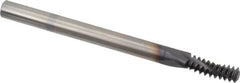 Allied Machine and Engineering - 1/4-20 UNC, 0.18" Cutting Diam, 3 Flute, Solid Carbide Helical Flute Thread Mill - Internal Thread, 1/2" LOC, 2-1/2" OAL, 3/16" Shank Diam - A1 Tooling