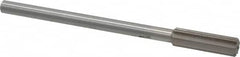 Interstate - 0.6" High Speed Steel Chucking Reamer - Straight Flute, 0.4355" Straight Shank, 2" Flute Length, 8" OAL - A1 Tooling