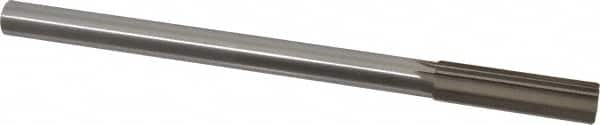 Interstate - 0.65" High Speed Steel Chucking Reamer - Straight Flute, 9/16" Straight Shank, 2-1/4" Flute Length, 9" OAL - A1 Tooling