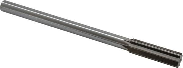 Interstate - 0.697" High Speed Steel Chucking Reamer - Straight Flute, 9/16" Straight Shank, 2-1/4" Flute Length, 9" OAL - A1 Tooling