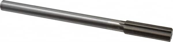 Interstate - 0.699" High Speed Steel Chucking Reamer - Straight Flute, 9/16" Straight Shank, 2-1/4" Flute Length, 9" OAL - A1 Tooling