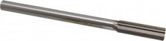 Interstate - 0.762" High Speed Steel Chucking Reamer - Straight Flute, 5/8" Straight Shank, 2-1/2" Flute Length, 9-1/2" OAL - A1 Tooling