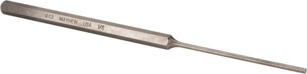 Mayhew - 1/8" Pin Punch - 8" OAL, Steel - A1 Tooling