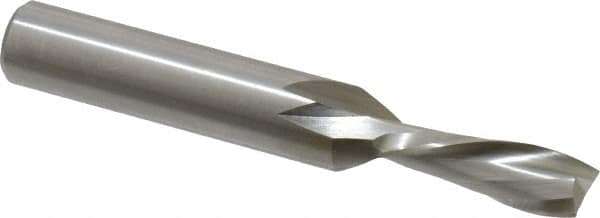 Onsrud - 3/8" Cutting Diam x 1" Length of Cut, 2 Flute, Downcut Spiral Router Bit - Uncoated, Right Hand Cut, High Speed Steel, 3-1/2" OAL x 1/2" Shank Diam, Double Edge, 19 to 32° Helix Angle - A1 Tooling