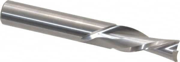 Onsrud - 1/2" Cutting Diam x 1-1/4" Length of Cut, 2 Flute, Downcut Spiral Router Bit - Uncoated, Right Hand Cut, Solid Carbide, 3-1/2" OAL x 1/2" Shank Diam, Double Edge, 30° Helix Angle - A1 Tooling