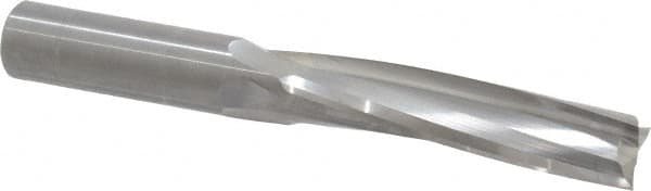 Onsrud - 3/4" Cutting Diam x 3-1/8" Length of Cut, 3 Flute, Upcut Spiral Router Bit - Uncoated, Right Hand Cut, Solid Carbide, 6" OAL x 3/4" Shank Diam, Three Edge, 10° Helix Angle - A1 Tooling