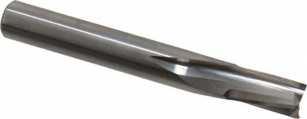 Onsrud - 3/8" Cutting Diam x 5/8" Length of Cut, 3 Flute, Downcut Spiral Router Bit - Uncoated, Right Hand Cut, Solid Carbide, 3" OAL x 3/8" Shank Diam, Three Edge, 10° Helix Angle - A1 Tooling