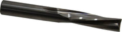 Onsrud - 1/2" Cutting Diam x 1-5/8" Length of Cut, 3 Flute, Downcut Spiral Router Bit - Uncoated, Right Hand Cut, Solid Carbide, 4" OAL x 1/2" Shank Diam, Three Edge, 10° Helix Angle - A1 Tooling