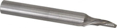 Onsrud - 1/8" Cutting Diam x 1/4" Length of Cut, 1 Flute, Downcut Spiral Router Bit - Uncoated, Right Hand Cut, Solid Carbide, 2" OAL x 1/4" Shank Diam, Single Edge, 22° Helix Angle - A1 Tooling