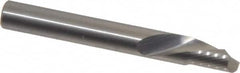 Onsrud - 1/4" Cutting Diam x 3/8" Length of Cut, 1 Flute, Downcut Spiral Router Bit - Uncoated, Right Hand Cut, Solid Carbide, 2" OAL x 1/4" Shank Diam, Single Edge, 22° Helix Angle - A1 Tooling