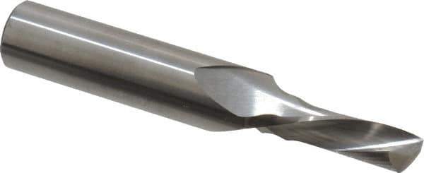 Onsrud - 5/16" Cutting Diam x 3/4" Length of Cut, 1 Flute, Downcut Spiral Router Bit - Uncoated, Right Hand Cut, Solid Carbide, 3" OAL x 1/2" Shank Diam, Single Edge, 22° Helix Angle - A1 Tooling