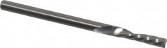 Onsrud - 1/8" Cutting Diam x 1/2" Length of Cut, 1 Flute, Downcut Spiral Router Bit - Uncoated, Right Hand Cut, Solid Carbide, 2" OAL x 1/8" Shank Diam, Single Edge, 21° Helix Angle - A1 Tooling