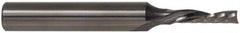 Onsrud - 1/2" Cutting Diam x 1-5/8" Length of Cut, 1 Flute, Downcut Spiral Router Bit - Uncoated, Right Hand Cut, Solid Carbide, 3-1/2" OAL x 1/2" Shank Diam, Single Edge, 21° Helix Angle - A1 Tooling