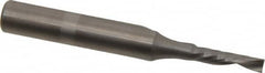 Onsrud - 1/8" Cutting Diam x 1/2" Length of Cut, 1 Flute, Downcut Spiral Router Bit - Uncoated, Right Hand Cut, Solid Carbide, 2" OAL x 1/4" Shank Diam, Single Edge, 21° Helix Angle - A1 Tooling