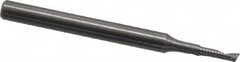 Onsrud - 1/16" Cutting Diam x 1/4" Length of Cut, 1 Flute, Upcut Spiral Router Bit - Uncoated, Right Hand Cut, Solid Carbide, 1-1/2" OAL x 1/8" Shank Diam, Single Edge, 22° Helix Angle - A1 Tooling