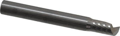 Onsrud - 5/16" Cutting Diam x 9/16" Length of Cut, 1 Flute, Upcut Spiral Router Bit - Uncoated, Right Hand Cut, Solid Carbide, 2-1/2" OAL x 5/16" Shank Diam, Single Edge, 22° Helix Angle - A1 Tooling